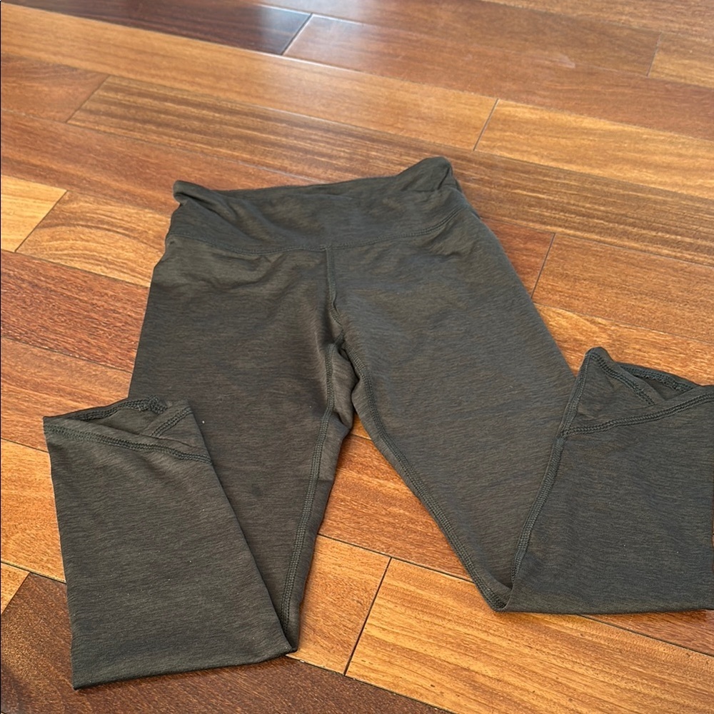 Old Navy Green Leggings with Soft Stretchy Material and Wide Elastic Waistband